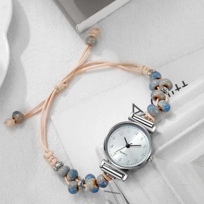 Dámske quartz hodinky s textilným remienkom — SL pohon, puzdro zliatiny, minerálne sklo