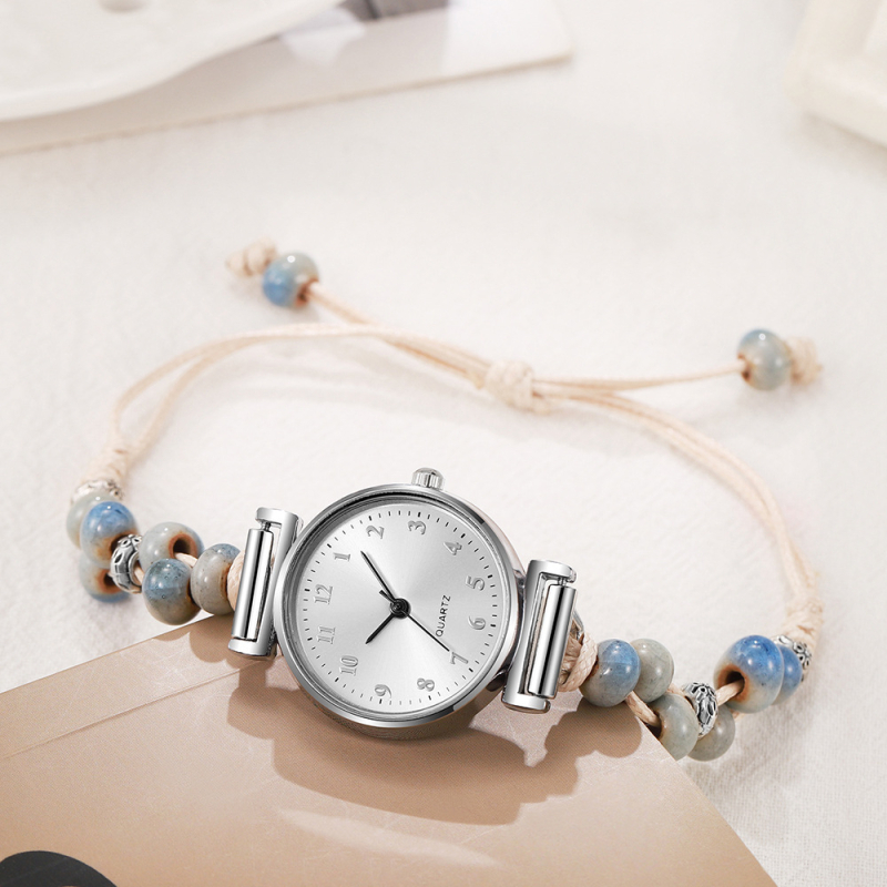 Dámske quartz hodinky s textilným remienkom — SL pohon, puzdro zliatiny, minerálne sklo