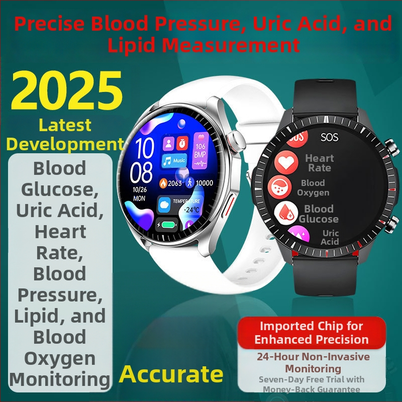 GT9 Smartwatch so sledovaním glukózy v krvi, krvného tlaku a srdcovej frekvencie, NFC a Bluetooth volania