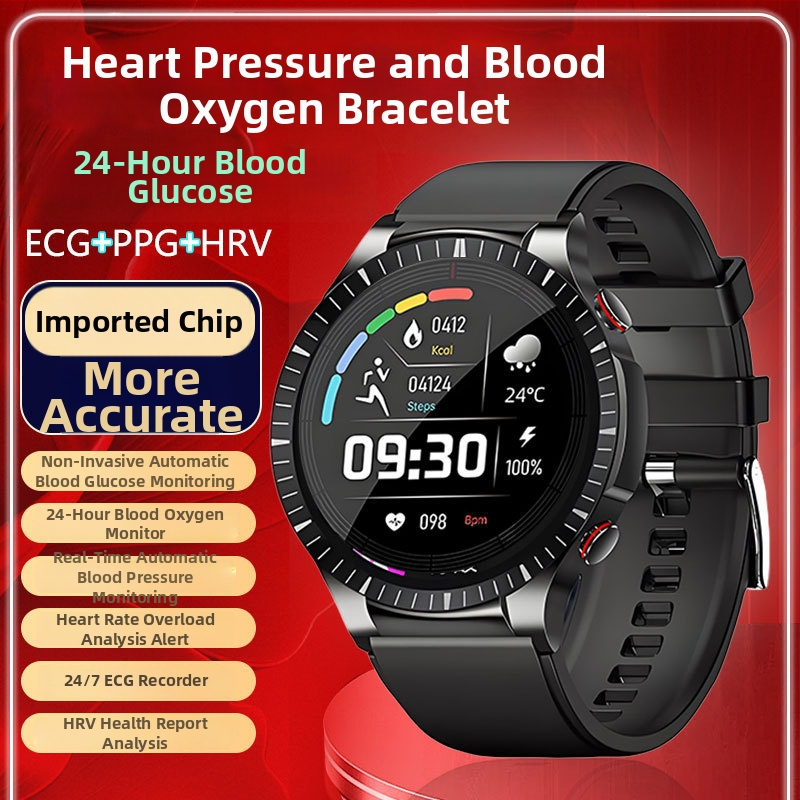 GT9 Smartwatch so sledovaním glukózy v krvi, krvného tlaku a srdcovej frekvencie, NFC a Bluetooth volania