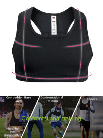 Kalvonfu muška sportska vesta, uski kroj, poliester tkanina, debeli materijal, okrugli izrez