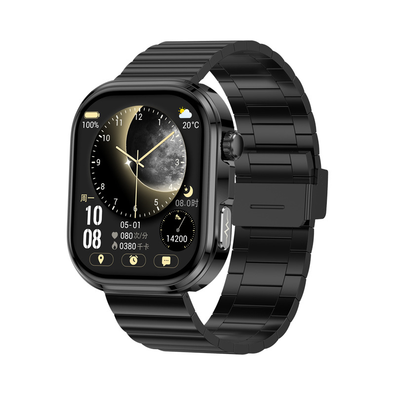 Ge52 Smartwatch με ΗΚΓ και Διαχείριση Υγείας, μη επεμβατική μέτρηση γλυκόζης, ουρικού οξέος και λιπιδίων, παρακολούθηση καρδιακής συχνότητας