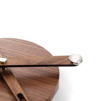 DIY комплект за часовник за стена от орехово дърво: показалец, циферблат и дървен държач