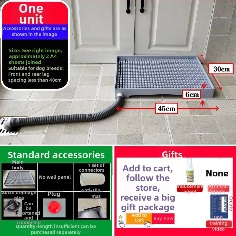 Toaletă pentru câini cu curățare automată pentru antrenament – pentru câini de talie medie până la mari (Material: Alt; Import: Nu; Brand privat: Nu; Cadou: Nu)