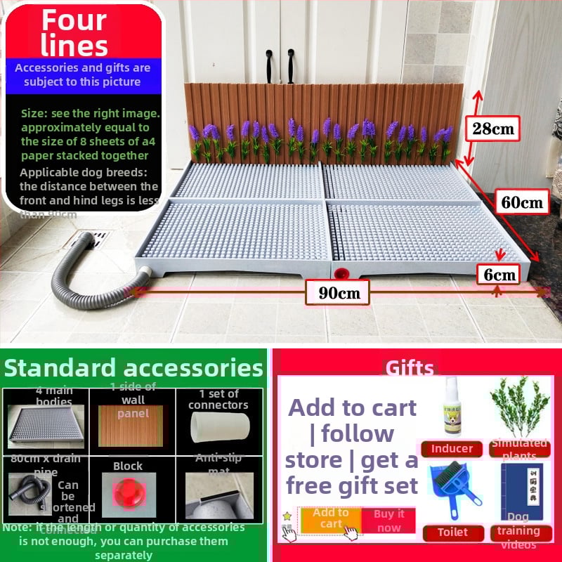 Toaletă pentru câini cu curățare automată pentru antrenament – pentru câini de talie medie până la mari (Material: Alt; Import: Nu; Brand privat: Nu; Cadou: Nu)