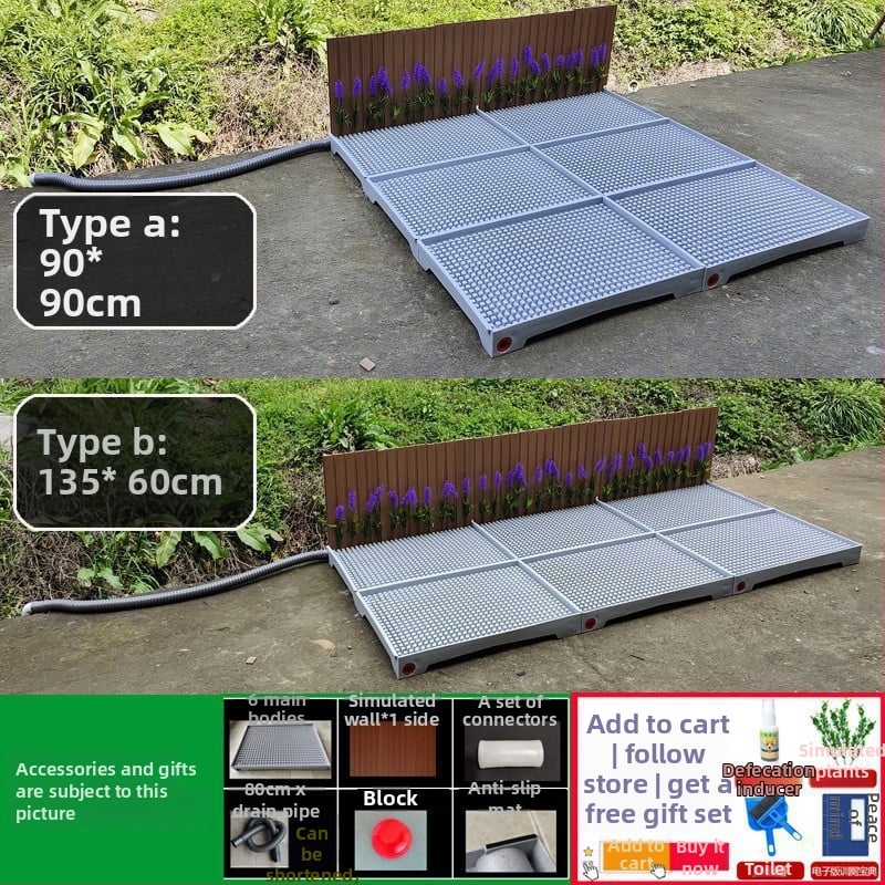 Toaletă pentru câini cu curățare automată pentru antrenament – pentru câini de talie medie până la mari (Material: Alt; Import: Nu; Brand privat: Nu; Cadou: Nu)