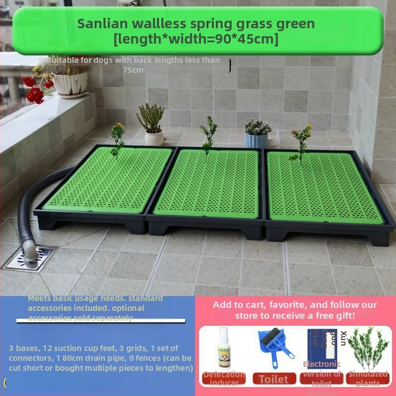 Toaletă pentru câini cu curățare automată pentru antrenament – pentru câini de talie medie până la mari (Material: Alt; Import: Nu; Brand privat: Nu; Cadou: Nu)