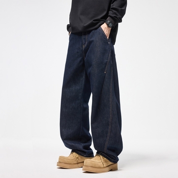 Blugi, talie medie, croială dreaptă, căptușeală din fleece, amestec din bumbac 62%