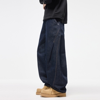 Blugi, talie medie, croială dreaptă, căptușeală din fleece, amestec din bumbac 62%