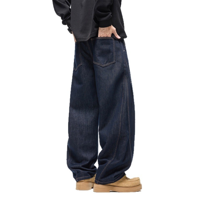 Blugi, talie medie, croială dreaptă, căptușeală din fleece, amestec din bumbac 62%