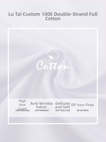 Košulja od pamuka s dugim rukavima, stojeći ovratnik, bez glačanja, uski kroj