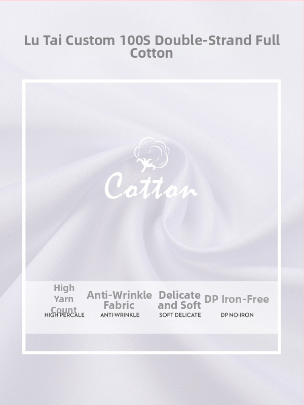 Košulja od pamuka s dugim rukavima, stojeći ovratnik, bez glačanja, uski kroj