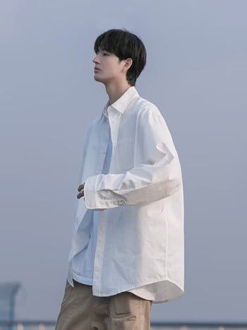 Dlhé rukávy košeľovo-jacka v štýle kardigánu, voľný strih, golier lapel, epolety, jednofarebný vzor; hlavná tkanina 91–95% polyester s miešaním vlákien; odolná voči opotrebeniu, bez žehlenia; jar-jesen 2024