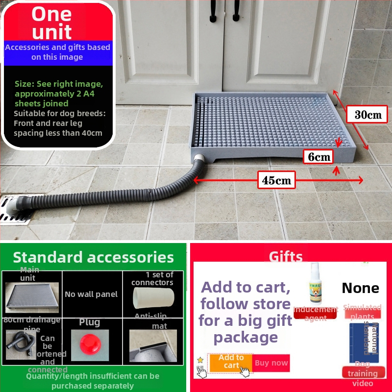 Suņa tualete ar automātisku tīrīšanu un apmācībai paredzētu urinēšanas trauku — Materiāls: Cits; Nav importēta; Nav apstiprinātas privātas preču zīmes; Nav dāvanas