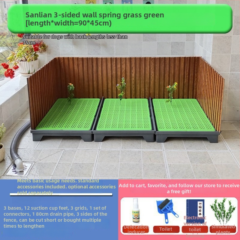 Suņa tualete ar automātisku tīrīšanu un apmācībai paredzētu urinēšanas trauku — Materiāls: Cits; Nav importēta; Nav apstiprinātas privātas preču zīmes; Nav dāvanas