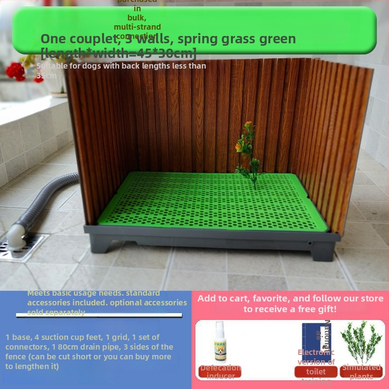 Kutyatoalett automatikus tisztítással és vizelésre tanító tálcával — Anyag: Egyéb; Nem importált; Nincs hivatalos magán márka; Nem ajándék