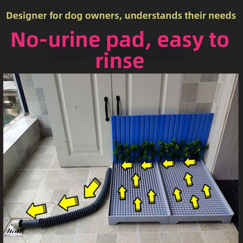 Suņa tualete ar automātisku tīrīšanu un apmācībai paredzētu urinēšanas trauku — Materiāls: Cits; Nav importēta; Nav apstiprinātas privātas preču zīmes; Nav dāvanas