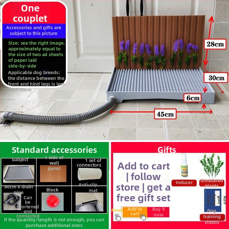 Suņa tualete ar automātisku tīrīšanu un apmācībai paredzētu urinēšanas trauku — Materiāls: Cits; Nav importēta; Nav apstiprinātas privātas preču zīmes; Nav dāvanas
