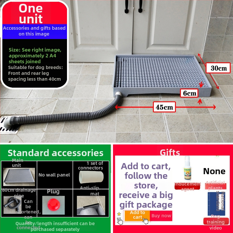 Suņa tualete ar automātisku tīrīšanu un apmācībai paredzētu urinēšanas trauku — Materiāls: Cits; Nav importēta; Nav apstiprinātas privātas preču zīmes; Nav dāvanas