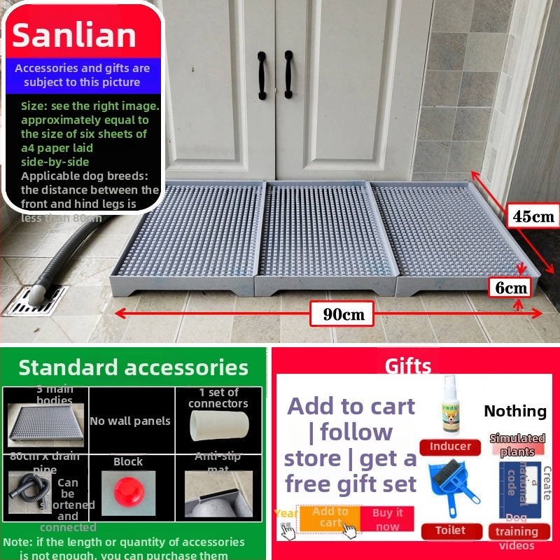 Suņa tualete ar automātisku tīrīšanu un apmācībai paredzētu urinēšanas trauku — Materiāls: Cits; Nav importēta; Nav apstiprinātas privātas preču zīmes; Nav dāvanas