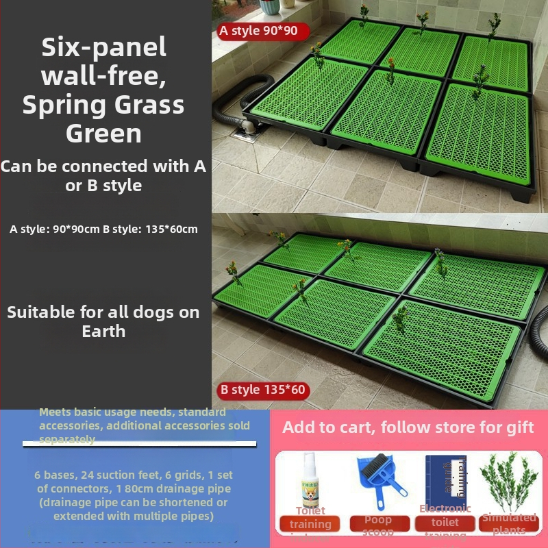 Suņa tualete ar automātisku tīrīšanu un apmācībai paredzētu urinēšanas trauku — Materiāls: Cits; Nav importēta; Nav apstiprinātas privātas preču zīmes; Nav dāvanas