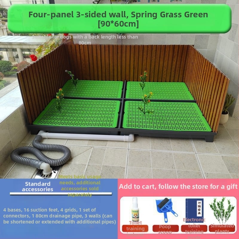 Suņa tualete ar automātisku tīrīšanu un apmācībai paredzētu urinēšanas trauku — Materiāls: Cits; Nav importēta; Nav apstiprinātas privātas preču zīmes; Nav dāvanas