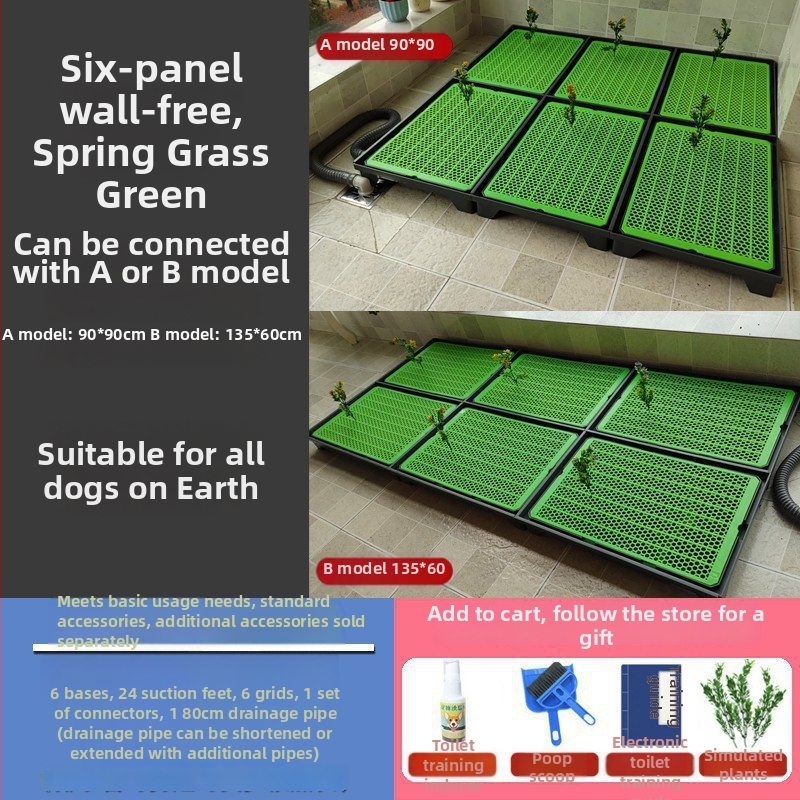 Suņa tualete ar automātisku tīrīšanu un apmācībai paredzētu urinēšanas trauku — Materiāls: Cits; Nav importēta; Nav apstiprinātas privātas preču zīmes; Nav dāvanas