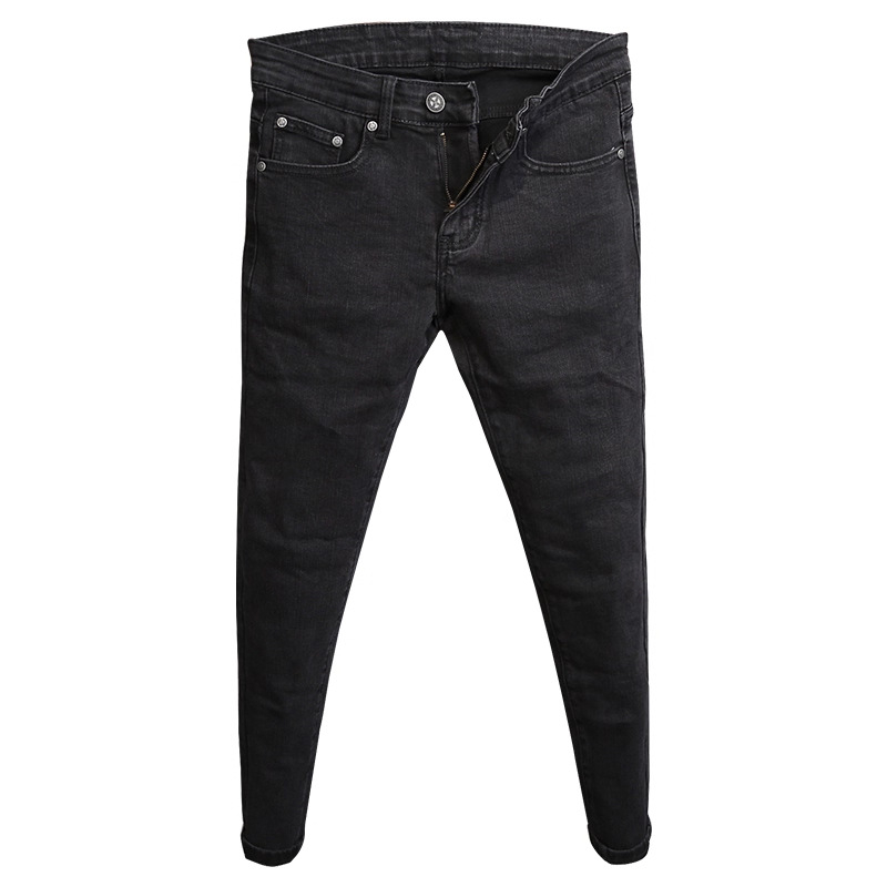 Vyriniai džinsai iš denimo, slim-fit, 9/10 ilgis, vidutinė liemenė, tiesus kirpimas, fleece vidinis pamušalas, užtrauktukas, 90% poliesterio