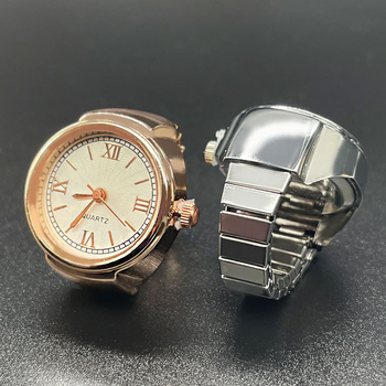 Prsten sat: kvarcni mehanizam SL68, kućište od legure, narukvica od nehrđajućeg čelika, okrugli brojčanik, debljina 8 mm