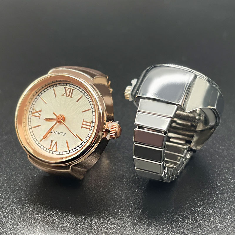 Prsten sat: kvarcni mehanizam SL68, kućište od legure, narukvica od nehrđajućeg čelika, okrugli brojčanik, debljina 8 mm