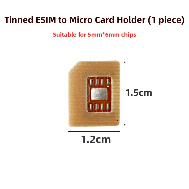 Išmaniojo laikrodžio adapterio plokštė: eSIM į nano-SIM, aukštos temperatūros atsparumas, DIY, USB 1.1, OEM prieinama