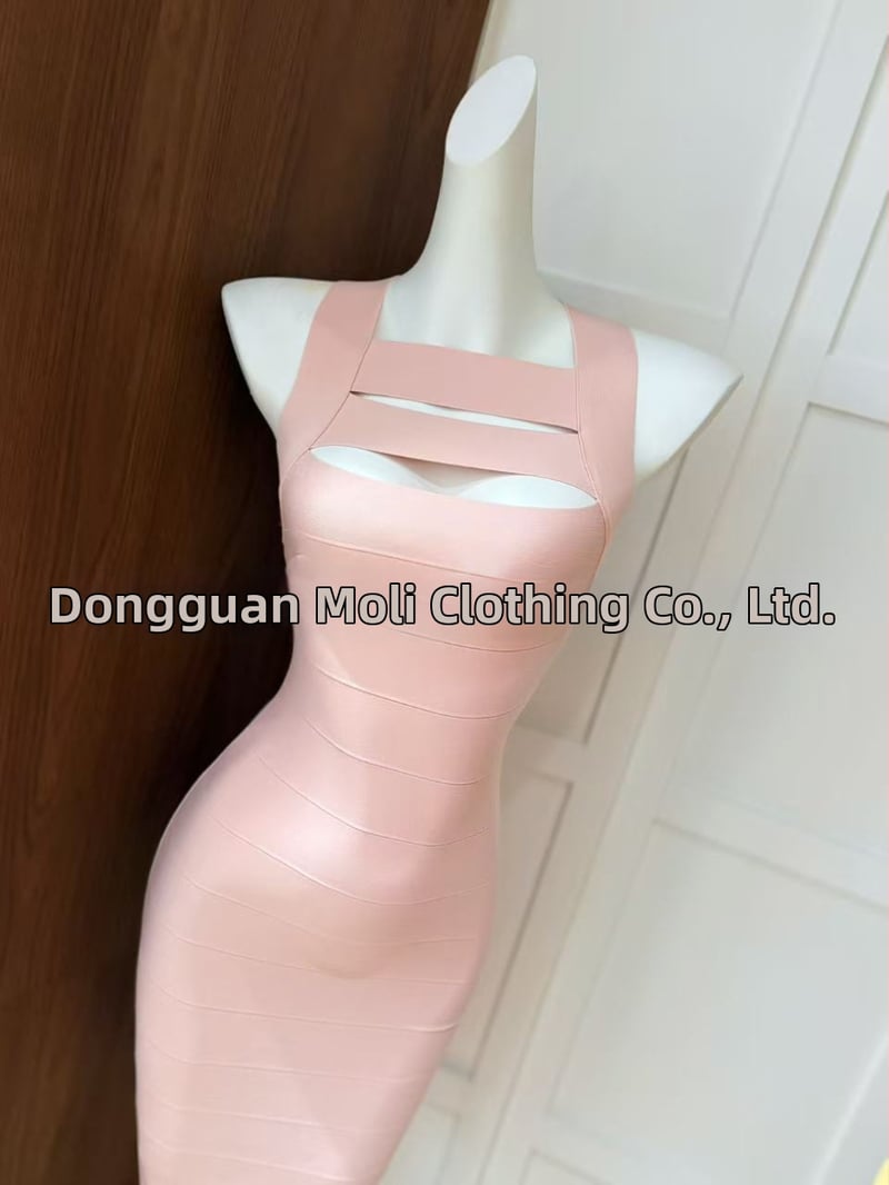 Bandážové šaty bez rukávov s otvoreným chrbtom, rebrovaný materiál, vysoký pás, zips