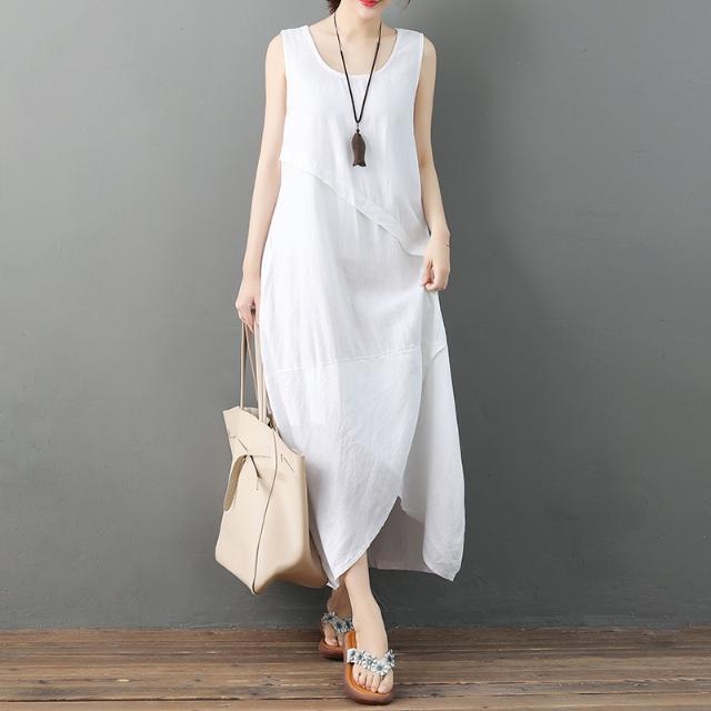 Duga haljina s V-izrezom, kokon silueta, jednodijelna haljina, proljeće 2024, književno-umjetnički retro stil