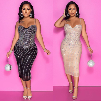 Haljina od Milk Silk tkanine, geometrijski uzorak, V-izrez, bez rukava, midi duljina