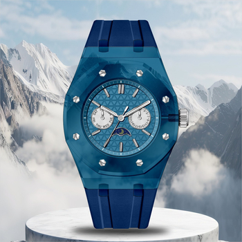Pánske quartz hodinky Zk6002 – 43 mm štvorcový ciferník, plastové puzdro, silikónový remienok, vodotesnosť 30 m, svieti v tme