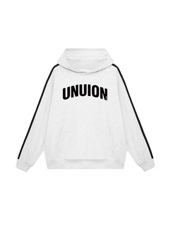 Ženski hoodie s kapuljom, širokog kroja, mješavina pamuka i poliestera, print, dugi rukavi, zima 2024