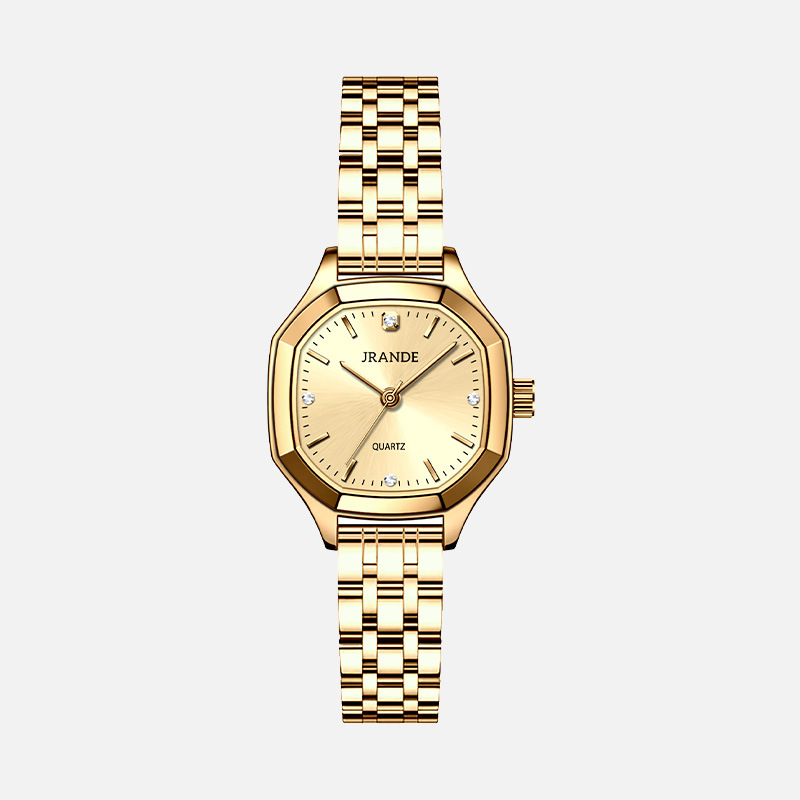 Gevadi dámske quartz hodinky - analógny displej, vodotesnosť 30 m, remienok z nerezovej ocele, puzdro zliatiny, model H9763L-G