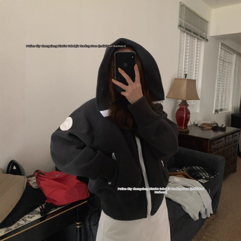 Chilliwack Hoodie od flisa s vunom – bomber stil, uska silueta, dugi rukavi