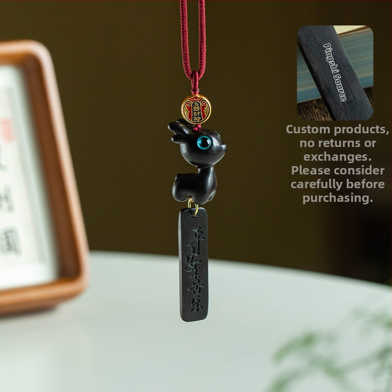 Drevená ozdoba do auta v tvare jeleňa, karikatúrny štýl, aróma funkcia