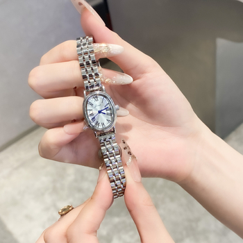 Női vízálló kvarc karóra retro ovális számlappal és rozsdamentes acél szíjjal, 30 m vízállóság