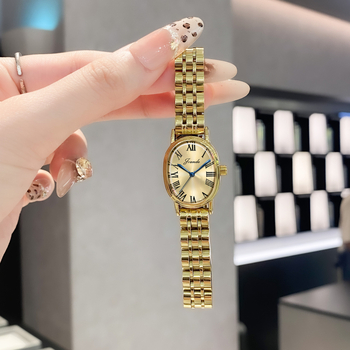 Női vízálló kvarc karóra retro ovális számlappal és rozsdamentes acél szíjjal, 30 m vízállóság