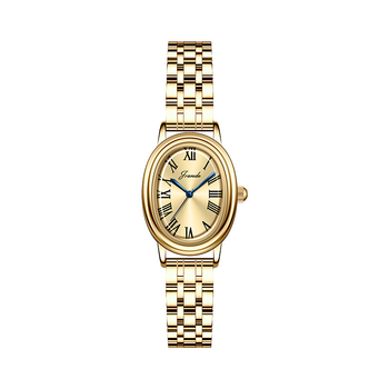 Női vízálló kvarc karóra retro ovális számlappal és rozsdamentes acél szíjjal, 30 m vízállóság