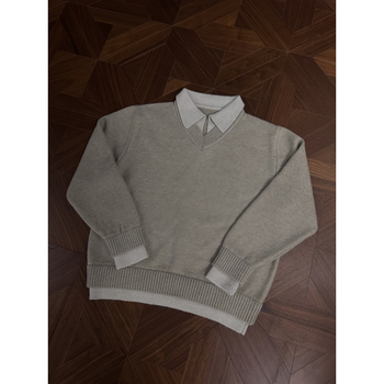Pánske pletené svetre s V výstrihom, voľný strih, dlhé rukávy, priedušný materiál (zmes chemických vlákien; hlavná tkanina: 100% polyester)