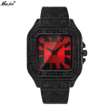 Missfox kvarcóra négyszögletes számlappal, 30 m vízálló, ötvözet tokkal és ötvözet pánttal