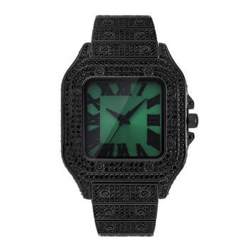 Missfox kvarcóra négyszögletes számlappal, 30 m vízálló, ötvözet tokkal és ötvözet pánttal