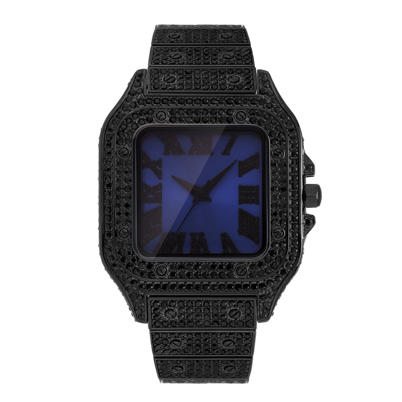 Missfox kvarcóra négyszögletes számlappal, 30 m vízálló, ötvözet tokkal és ötvözet pánttal