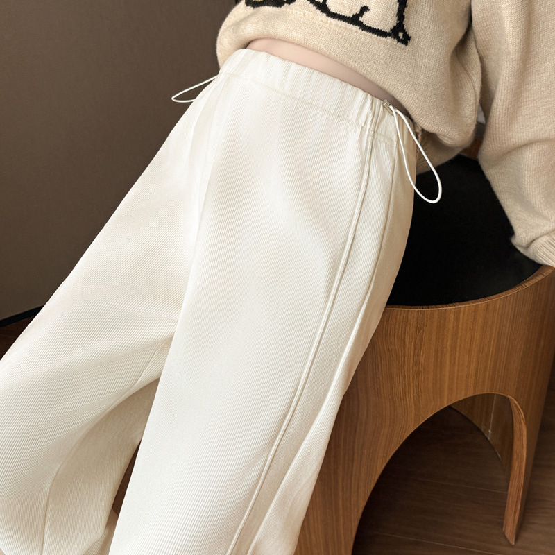 Γυναικείοι παντελόνες εγκυμοσύνης 3/4, παχιά ύφανση από βαμβάκι-μίγμα, φαρδιά γραμμή, περιεκτικότητα σε βαμβάκι κάτω από 30%, άνοιξη-φθινόπωρο