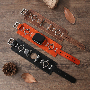 Remen za Apple Watch od prave kože - Nimei, Moda OL, Light Luxury, 43 g, Zima 2023