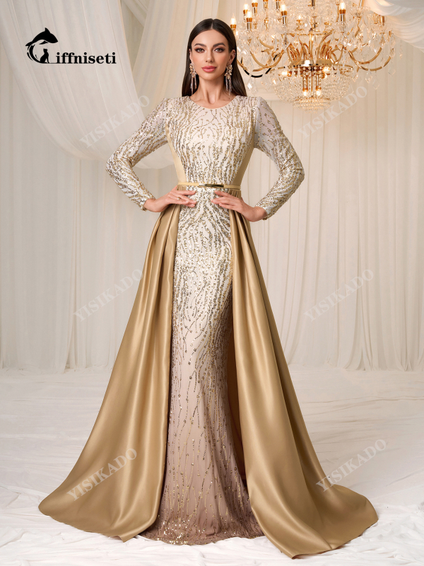 Eleganta vakara kleita ar garām piedurknēm, patchwork/kolāžas tehnika, poliesteris 95%+