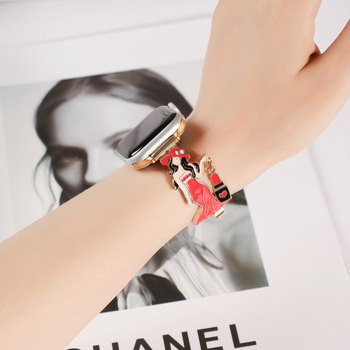 Ženska torbica na rame s metalnim kaišem, Caedier originalni dizajn, kompatibilna s Apple Watch iWatch9, Zima 2023